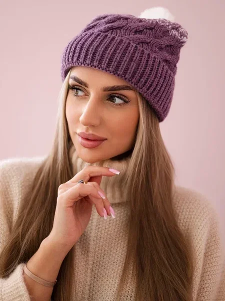 Șapcă Kesi din fleece alb