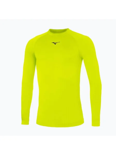 Tricou mânecă lungă Mizuno alergare galben