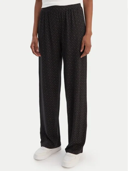 BOSS Pantaloni pijama B Logo negru