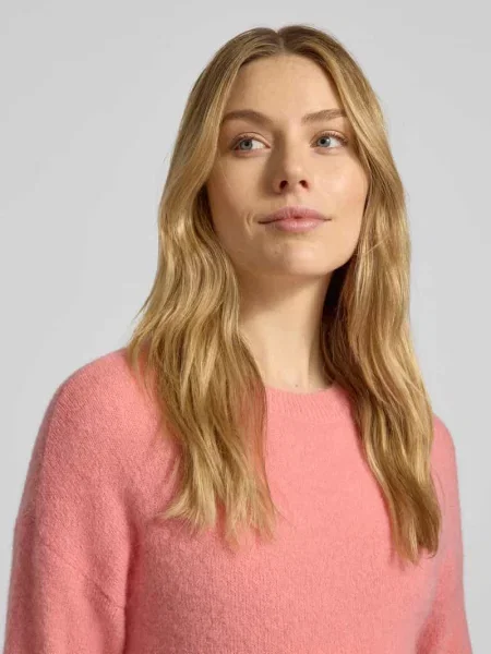 Sweter z dzianiny z okrągłym dekoltem model ‘Festina Hope’ Msch Copenhagen
