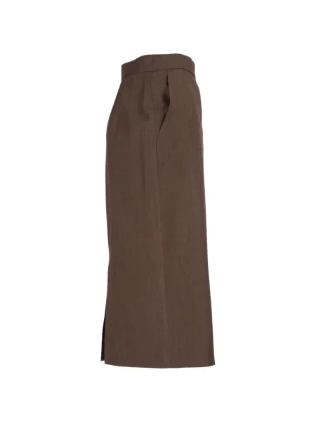Fustă tip creion Max Mara de lână maro