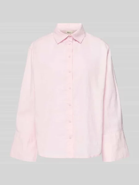 Bluzka o kroju regular fit z mieszanka lnu i bawełny Gina Tricot