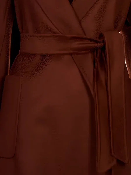 Cu centură palton Max Mara plic maro