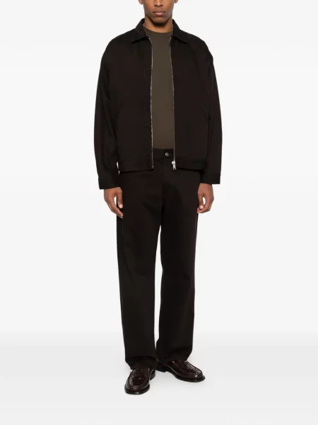Tricou James Perse cu decolteu rotund maro