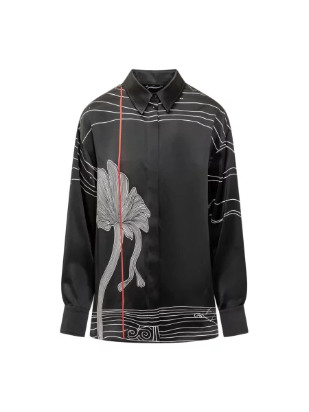 Koszula Ferragamo z nadrukiem czarna