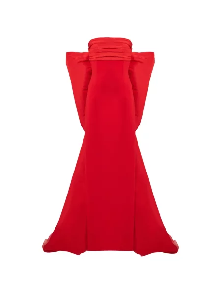 Rochie Carolina Herrera cu funde roșu