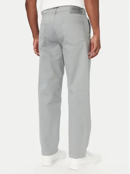 BOSS Jeans hlače Skye_Hybrid Svetlo Tapered Fit siva