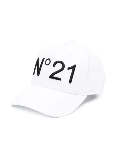 Шапка с козирки N°21 бяло