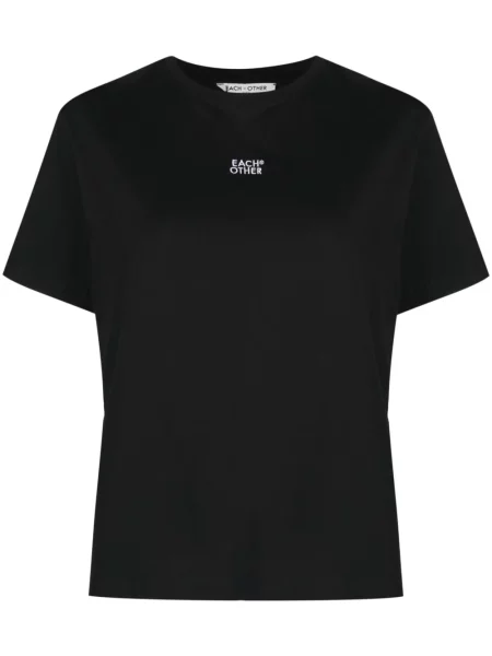 Tricou Each X Other cu imagine cu decolteu rotund negru