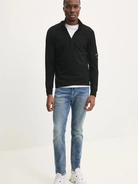 Tommy Jeans Pánske tričko s dlhým rukávom biela