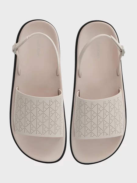 Кожаные босоножки Calvin Klein белые