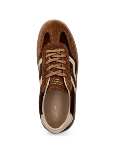 Sneakerși Gant din piele de căprioară maro