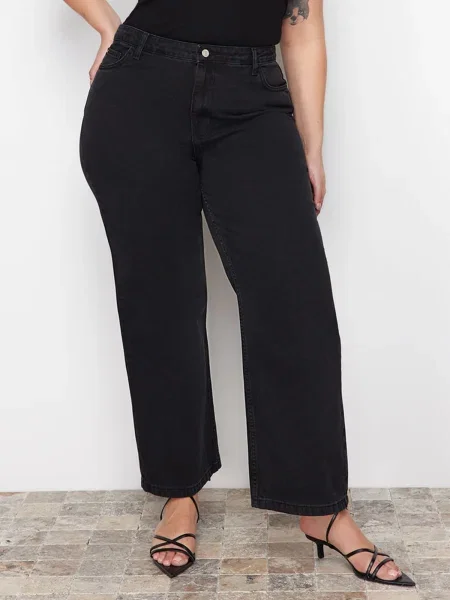 Trendyol Curve Jeans metalic gri