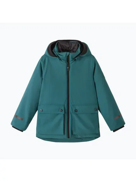 Gyerek 3 az kabát Reima Syddi dark teal. Méret: kék