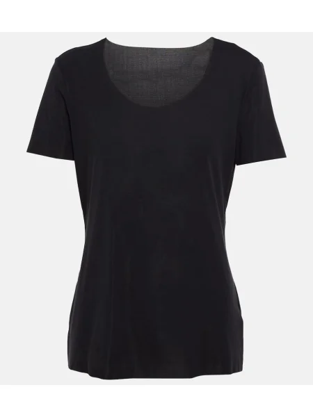 Tricou Wolford din jerseu negru