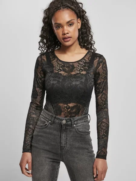 Lung tricou Urban Classics negru