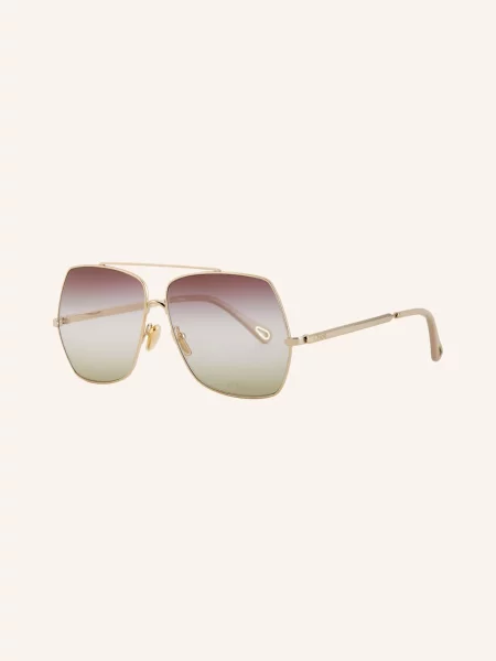 Cartier Sluneční Brýle zlatá/ přechod zelený