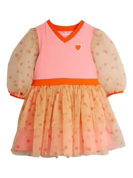 Sukienka mini dziecięca Mini Rodini różowa