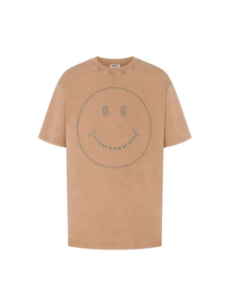 Koszulka polo Moschino brązowa