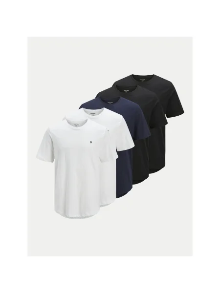 JACK & JONES Póló kék / fekete fehér