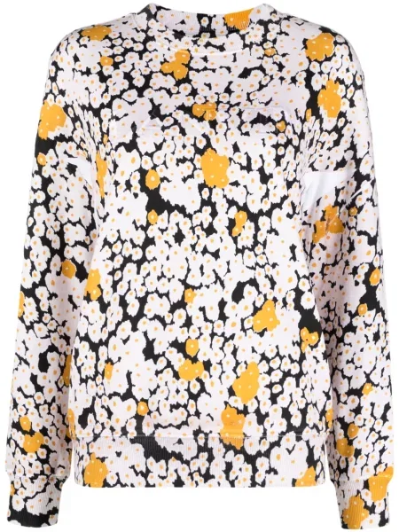 Bluza Lanvin w kwiatki z nadrukiem