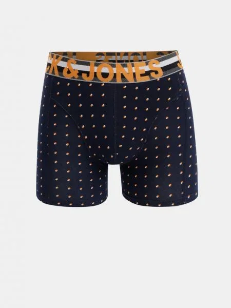 JACK & JONES Boxeri Henrik noapte / portocaliu închis / roșu / negru / alb albastru