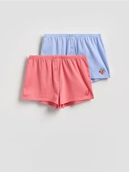 Reserved 2 perechi pantaloni scurți de pijama albastru