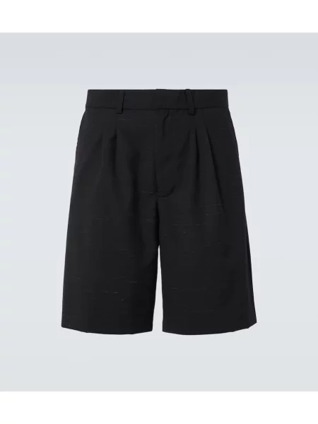 Pantaloni scurți Commas de lână negru