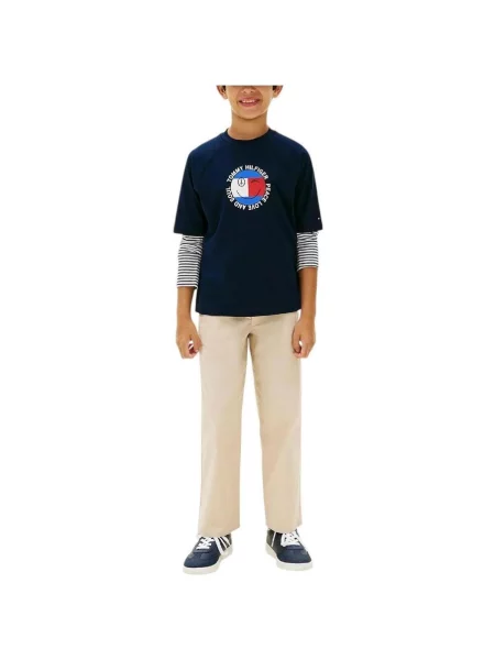 Gyerek póló Tommy Hilfiger kék