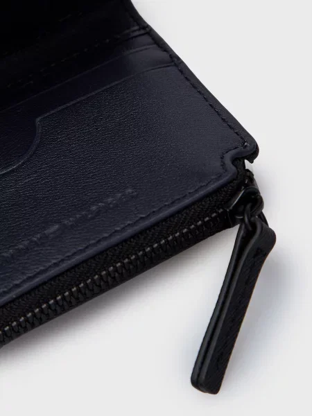 Кожаный кошелек Tommy Hilfiger черный