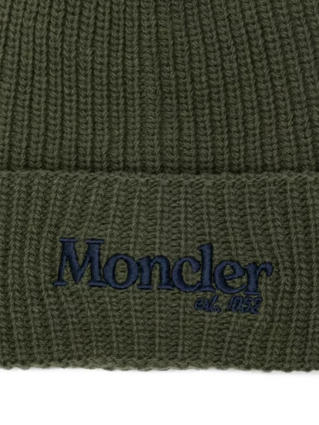Czapka dziecięca Moncler Enfant zielona