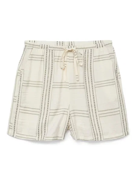 VERO MODA Pantaloni VMJOSIE BERTA kaki alb