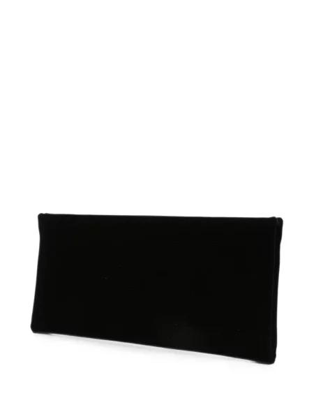 Geantă plic Tom Ford de catifea negru