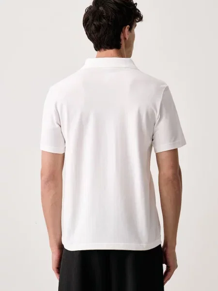 Adidas Originals тениска с яка мъжка от Trefoil Essentials бяло