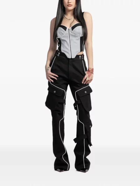 Pantaloni cargo Victourriahz negru