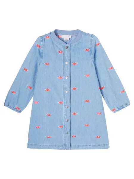 Gyerek denim ruha Stella Mccartney kék