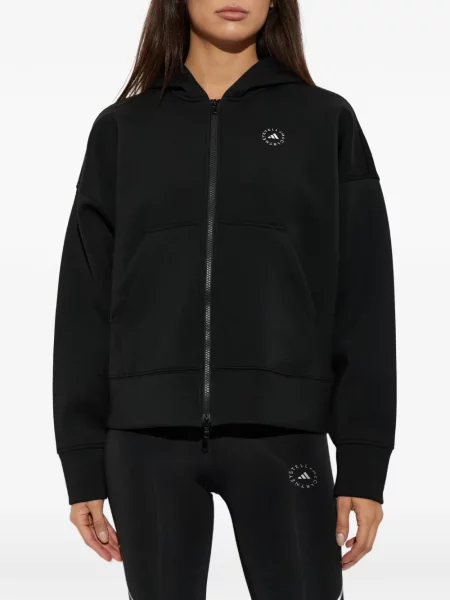 Hoodie Adidas By Stella Mccartney με σχέδιο μαύρο