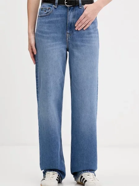 Tommy Jeans blugi slim fit pentru femei albastru