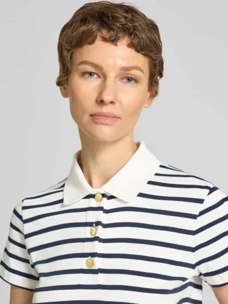 Koszulka polo o kroju slim fit z czystej bawełny Tommy Hilfiger biała