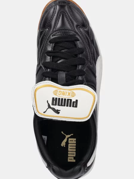 Кожаные кроссовки Puma черные