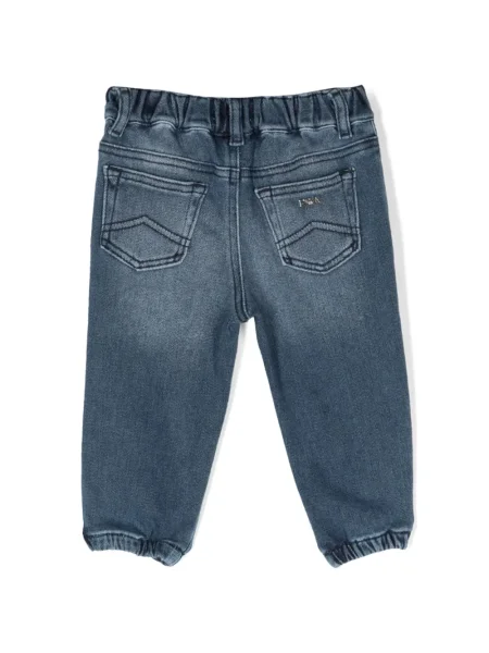 Jeansy dziecięce Emporio Armani niebieskie