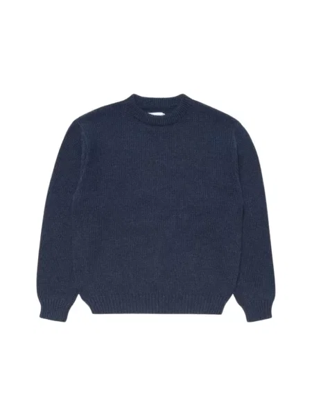 Sweter Edwin wełniany niebieski
