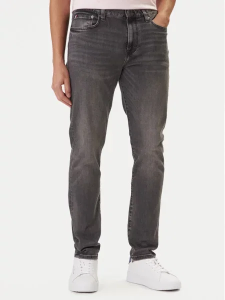 Дънки Tommy Hilfiger Slim Bleecker Leo Grey сиво