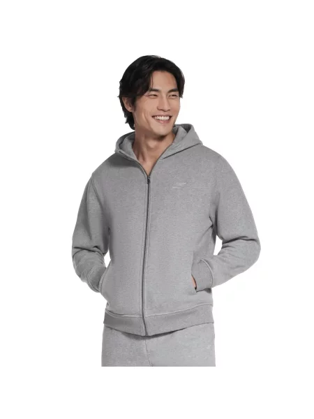 Bluza dresowa sportowa Max Soft Full Zip Hoodie szara
