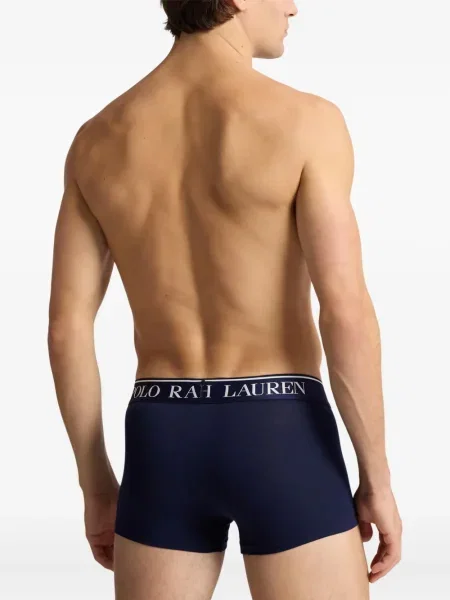 Tricou polo Polo Ralph Lauren cu dungi cu glugă de in albastru