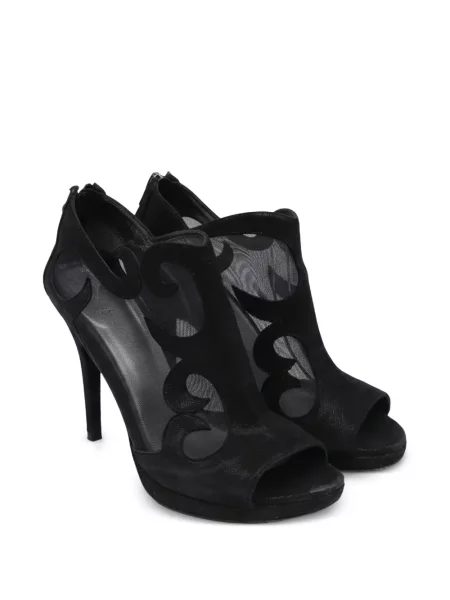 Bőr bakancs Stuart Weitzman fekete