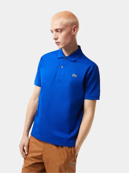 Поло Lacoste синій