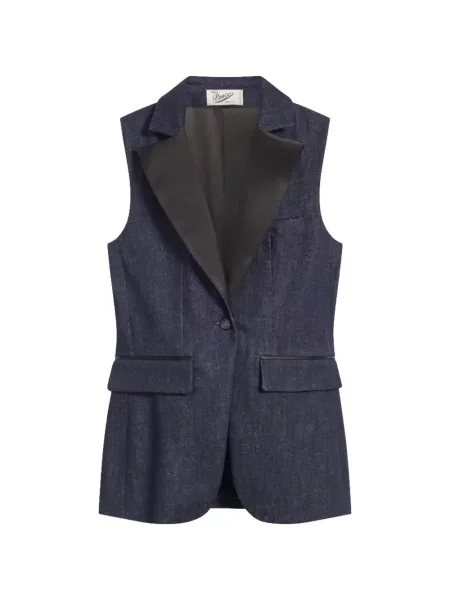 Kamizelka Pence z klapą niebieska