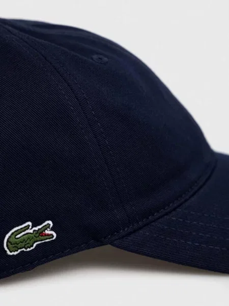 Однотонная кепка Lacoste синяя