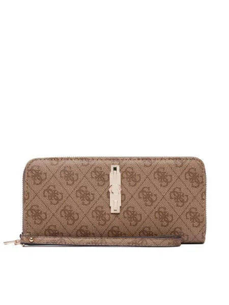 Guess Portofel Yvonne Logo Slg maro